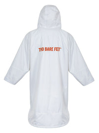 Two Bare Feet Kids Weatherproof Changing Robe (White/Red)