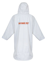 Two Bare Feet Weatherproof Changing Robe (White/Red)