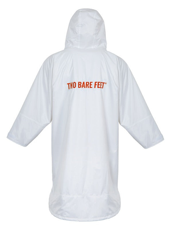 Two Bare Feet Weatherproof Changing Robe (White/Red)