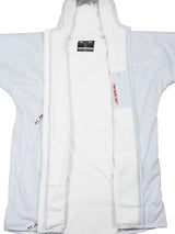 Two Bare Feet Weatherproof Changing Robe (White/Red)