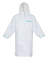 Two Bare Feet Weatherproof Changing Robe (White/Teal)