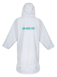 Two Bare Feet Kids Weatherproof Changing Robe (White/Teal)