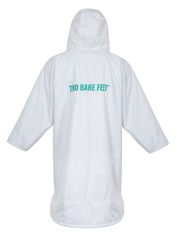 Two Bare Feet Kids Weatherproof Changing Robe (White/Teal)