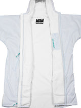 Two Bare Feet Kids Weatherproof Changing Robe (White/Teal)