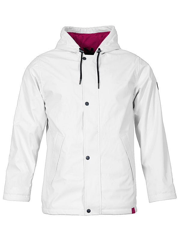 Elemental Waterproof Lightweight Jacket (White/Raspberry)