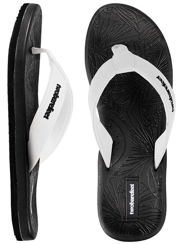 Blossom Ladies Flip Flops (Black/White)