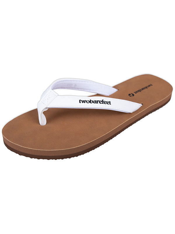 Devon Ladies Flip Flops (Brown/White)