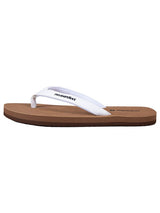 Devon Ladies Flip Flops (Brown/White)