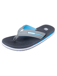 Voyage Ladies Flip Flops (Grey/Blue)