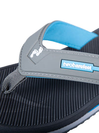 Voyage Ladies Flip Flops (Grey/Blue)