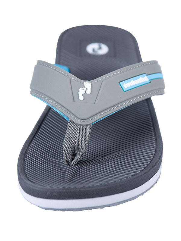 Voyage Ladies Flip Flops (Grey/Blue)