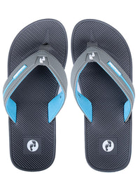 Voyage Ladies Flip Flops (Grey/Blue)