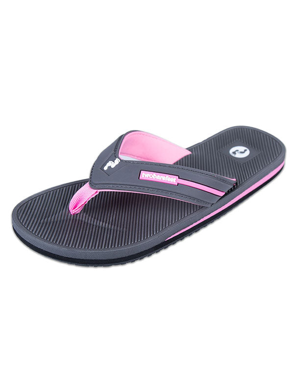 Voyage Ladies Flip Flops (Grey/Light Pink)