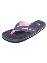 Voyage Ladies Flip Flops (Grey/Light Pink)