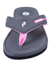 Voyage Ladies Flip Flops (Grey/Light Pink)