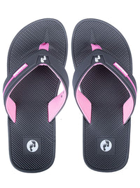 Voyage Ladies Flip Flops (Grey/Light Pink)
