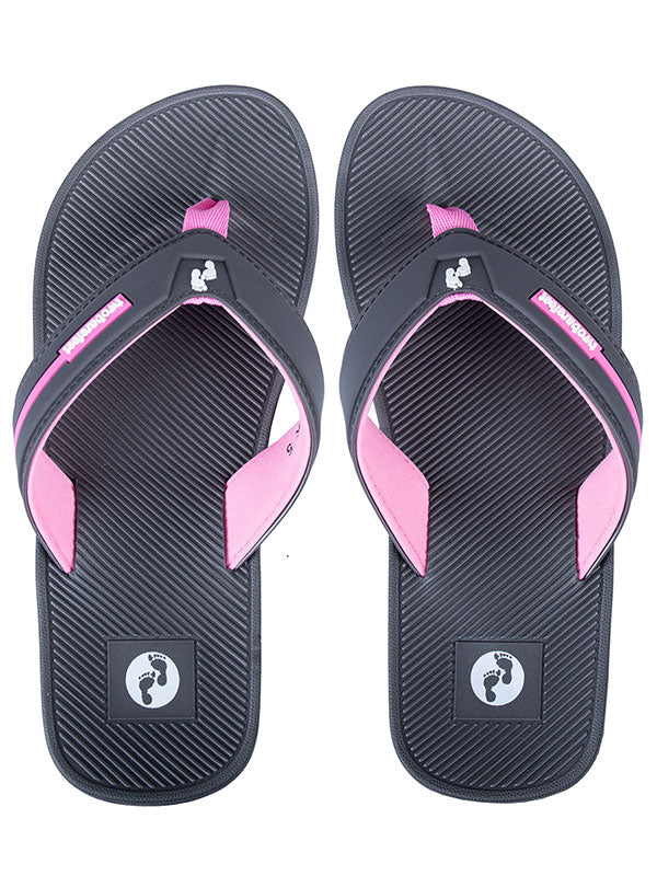 Voyage Ladies Flip Flops (Grey/Light Pink)
