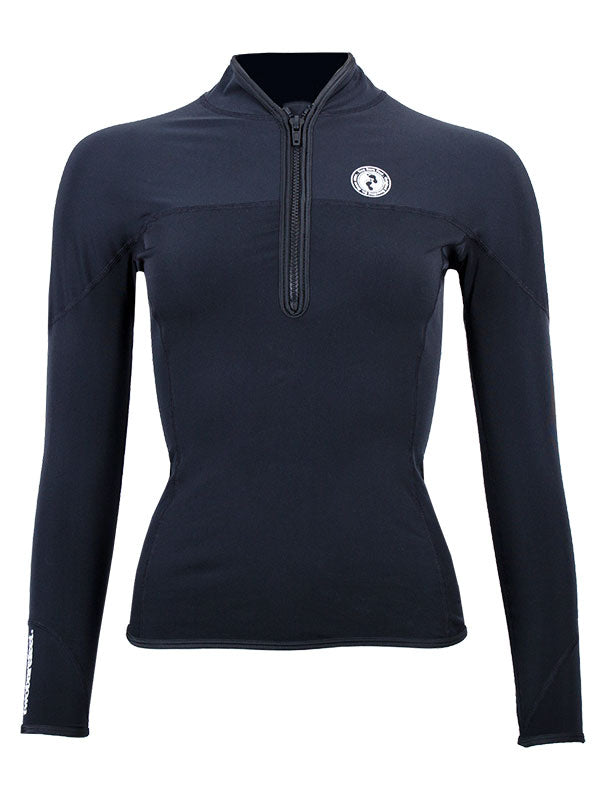 Two Bare Feet Womens Thermal Quarter Zip Watersports Fleece