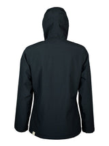 Womens Sherpa Lined Waterproof Jacket (Black/Cream)