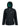 Womens Sherpa Lined Waterproof Jacket (Black/Sea Green)