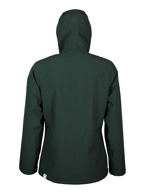 Womens Sherpa Lined Waterproof Jacket (Khaki/Cream)