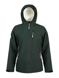 Womens Sherpa Lined Waterproof Jacket (Khaki/Cream)