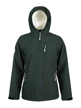 Womens Sherpa Lined Waterproof Jacket (Khaki/Cream)