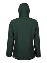 Womens Sherpa Lined Waterproof Jacket (Khaki/Raspberry)