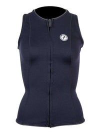 Womens Heritage Sleeveless Wetsuit Jacket (Black)