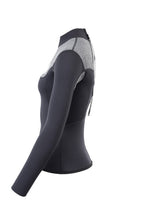 Two Bare Feet Womens Aspect Back Zip 2.5mm Wetsuit Jacket (Black/Grey)