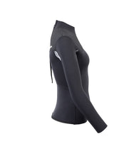 Two Bare Feet Womens Aspect Back Zip 2.5mm Wetsuit Jacket (Black/Grey/Grey)