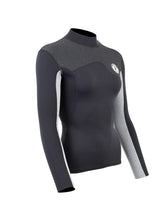 Two Bare Feet Womens Aspect Back Zip 2.5mm Wetsuit Jacket (Black/Grey/Grey)