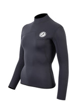 Two Bare Feet Womens Aspect Back Zip 2.5mm Wetsuit Jacket (Black)
