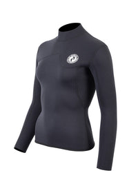 Two Bare Feet Womens Aspect Back Zip 2.5mm Wetsuit Jacket (Black)