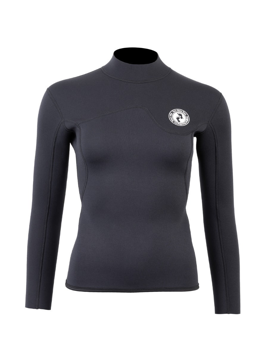 Two Bare Feet Womens Aspect Back Zip 2.5mm Wetsuit Jacket & Hotpants Set (Black)