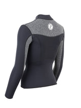 Two Bare Feet Womens Aspect Fleece Lined Zipless Thermal 2.5mm Superstretch Wetsuit Top (Black/Grey)