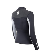 Two Bare Feet Womens Aspect Fleece Lined Zipless Thermal 2.5mm Superstretch Wetsuit Top (Black/Grey/Grey)