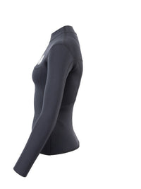 Two Bare Feet Womens Aspect Fleece Lined Zipless Thermal 2.5mm Superstretch Wetsuit Top (Black)