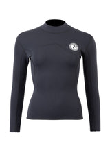 Two Bare Feet Womens Aspect Fleece Lined Zipless Thermal 2.5mm Superstretch Wetsuit Top & Pants Set (Black)
