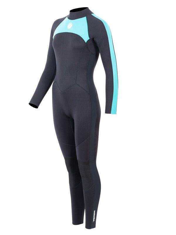 Two Bare Feet Flare 2.5mm Womens Superstretch Full Length Wetsuit (Mint)