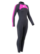 Two Bare Feet Flare 2.5mm Womens Superstretch Full Length Wetsuit (Raspberry)