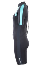Two Bare Feet Flare 2.5mm Womens Superstretch Shorty Wetsuit (Mint)