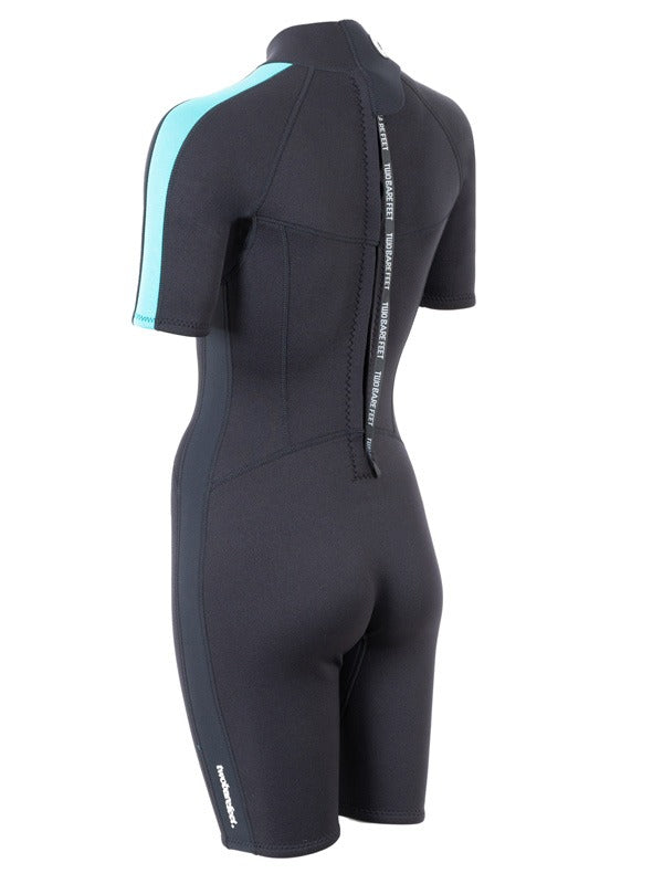 Two Bare Feet Flare 2.5mm Womens Superstretch Shorty Wetsuit (Mint)