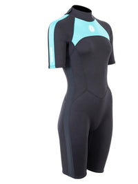 Two Bare Feet Flare 2.5mm Womens Superstretch Shorty Wetsuit (Mint)
