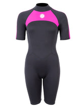 Two Bare Feet Flare 2.5mm Womens Superstretch Shorty Wetsuit (Raspberry)
