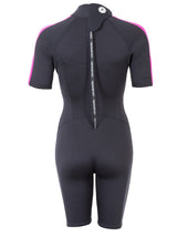 Two Bare Feet Flare 2.5mm Womens Superstretch Shorty Wetsuit (Raspberry)