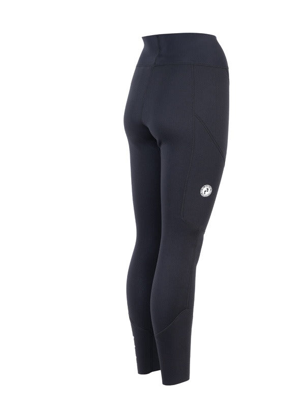 Two Bare Feet Womens Fleece Lined Vista 2.5mm Neoprene Wetsuit Pants (Black)