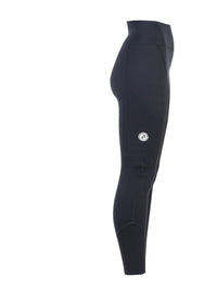 Two Bare Feet Womens Fleece Lined Vista 2.5mm Neoprene Wetsuit Pants (Black)