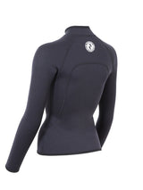 Two Bare Feet Womens Heritage 3mm Full Zip Long Sleeve Wetsuit Jacket (Black)