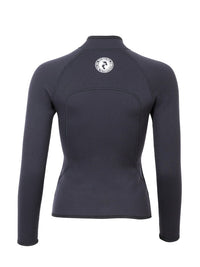 Two Bare Feet Womens Heritage 3mm Full Zip Long Sleeve Wetsuit Jacket (Black)